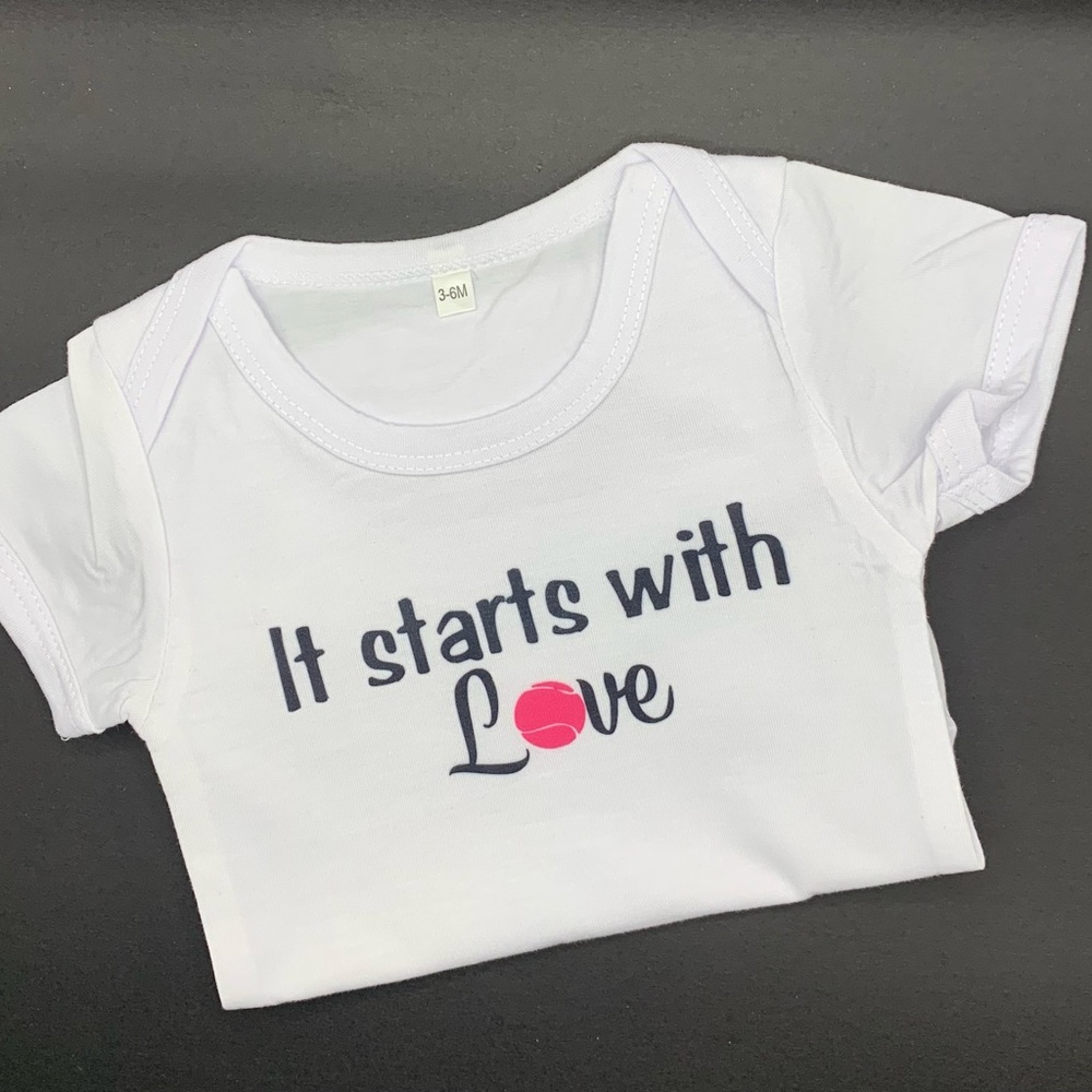 Baby tennis onesie